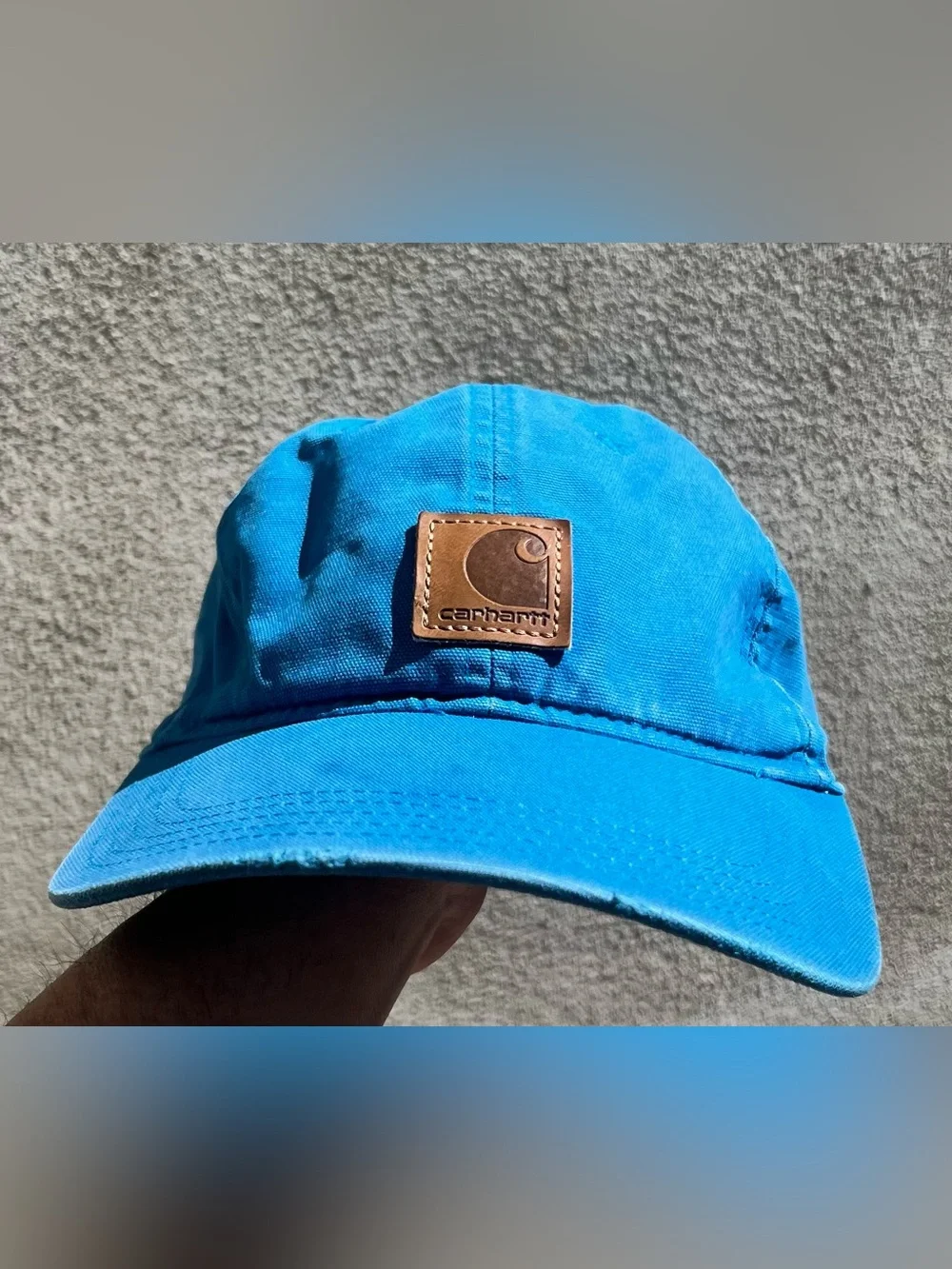 Carhartt Odessa Canvas Bright Blue Strap Adjustable Cap Hat- Kids Youth One Sz